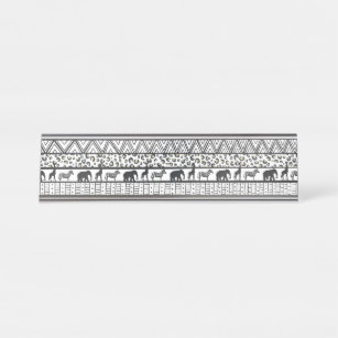 Elephant Design Desk Name Plates Zazzle