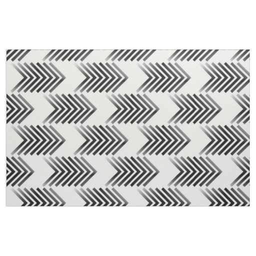 Black White Tribal Arrow Pattern Fabric
