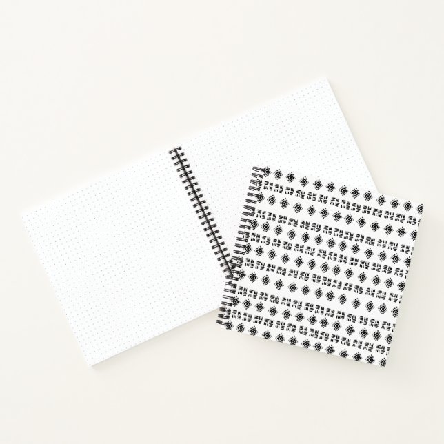 Black White Tribal Markings Bullet Journal Sketch  (Inside)