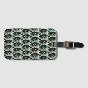 Black & White Tropical Butterfly  Luggage Tag