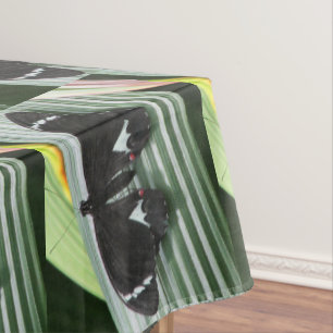 Black & White Tropical Butterfly  Tablecloth