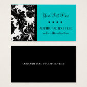 Black, White & Turquoise (Front & Back)