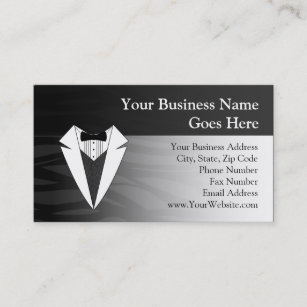 Black/White Tuxedo Business Card