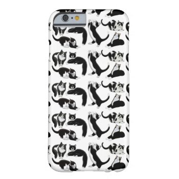 Black White Tuxedo Cats Iphone 6 Case by TheCasePlace at Zazzle