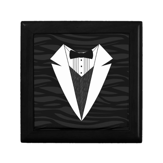 Black/White Tuxedo Jewelry Box (Front)