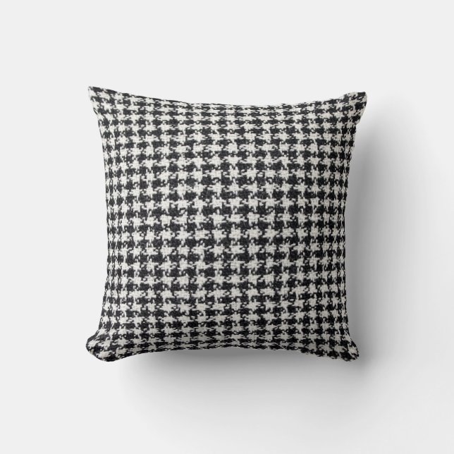 Black & White Tweed patterned pillow (Front)