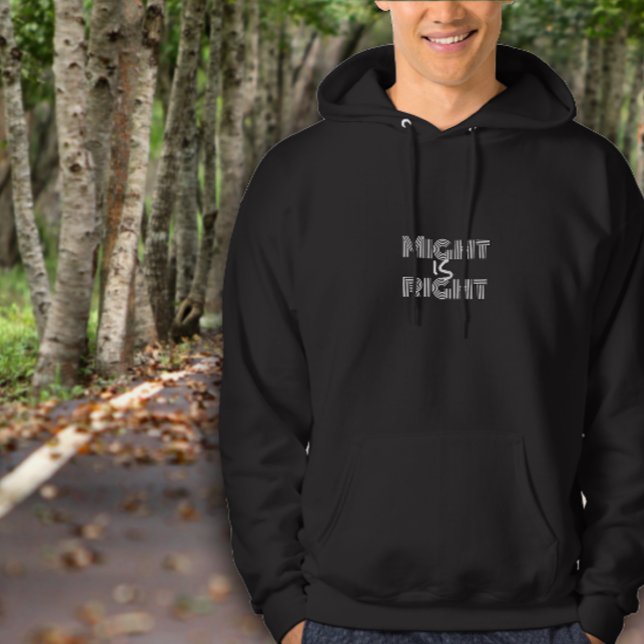 Black white typography inspirational quote  hoodie (Creator Uploaded)