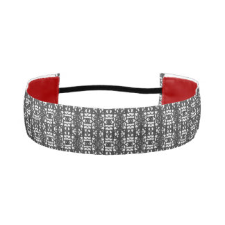 Black & White Unique Abstract Pattern Athletic Headband