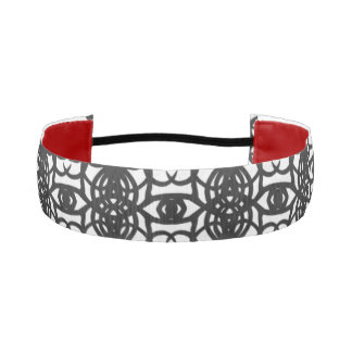 Black & White Unique Abstract Pattern Athletic Headband