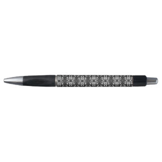Black & White Unique Abstract Pattern Pen