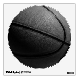 Black White Unique Modern Basketball Wall Decal