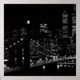 Black & White Unique New York City Poster Print