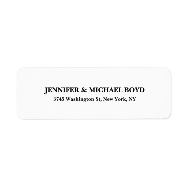 Black & White Unique Retro Classical Family Label (Front)
