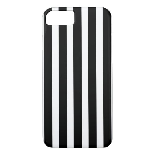 Black White Vertical Stripes iPhone 87 Case