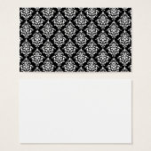 Black White Vintage Damask Pattern 1 (Front & Back)