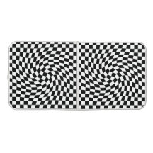 Black & White Warped Checkered Checkerboard