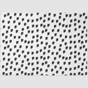 Black & White Watercolor Brushstroke Tissue Paper