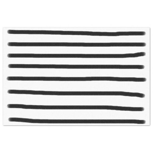 Black  White Watercolor Hand Drawn Lines Tissue Paper