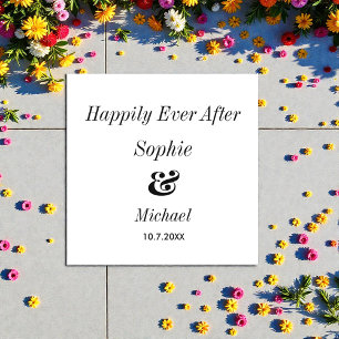 Black White Wedding Bride Groom Floor Decals