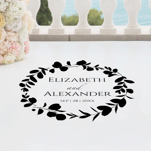 Black & White Wedding Entrance Dance Floor Decals (Creator Uploaded)