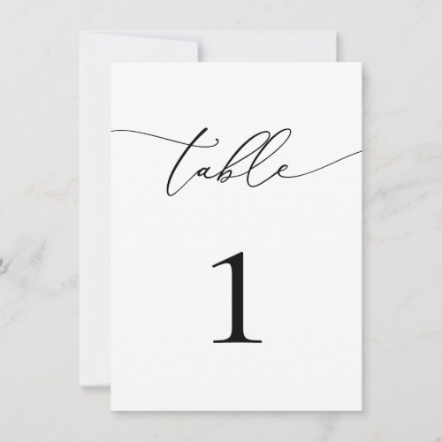 Black & White Wedding/Event Table Number