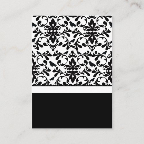 Black &amp; White Wedding Invitation Card Inserts Business Card Templates