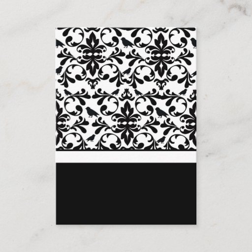 Customizable Black &amp; White Wedding Invitation Card Inserts Business Card Templates