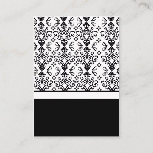 Customizable Black &amp; White Wedding Invitation Card Inserts Business Cards