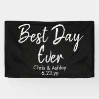 Black White Wedding Reception Decor Best Day Ever