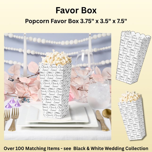Black White, Wedding Suite Favor Boxes (Creator Uploaded)