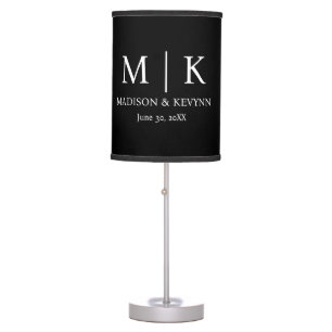 Black & White Wedding Table Lamp