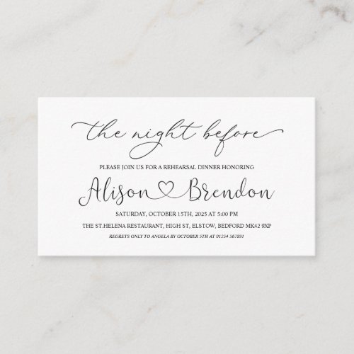 Black White Welcome to the Night Before Enclosure 