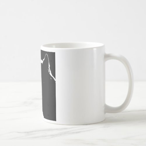 Black  White Wolf Coffee Mug