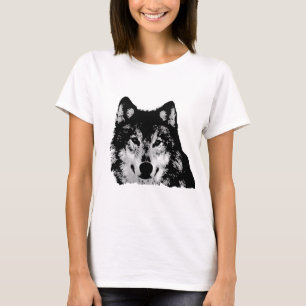 Black & White Wolf T-Shirt
