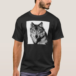 Black & White Wolf T-Shirt