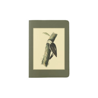 Black & White Woodpecker Passport Holder