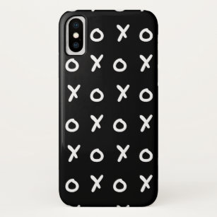 Black & White X O XO X&O's Trendy Cute iPhone XS Case