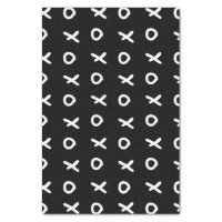 Black & White X O XO X&O's Trendy Cute Tissue Paper
