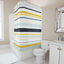 Yellow And Gray Shower Curtains Zazzle, Yellow And Gray Shower Curtain Set