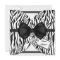 Black White Zebra Invite Ribbon & Jeweled Bow