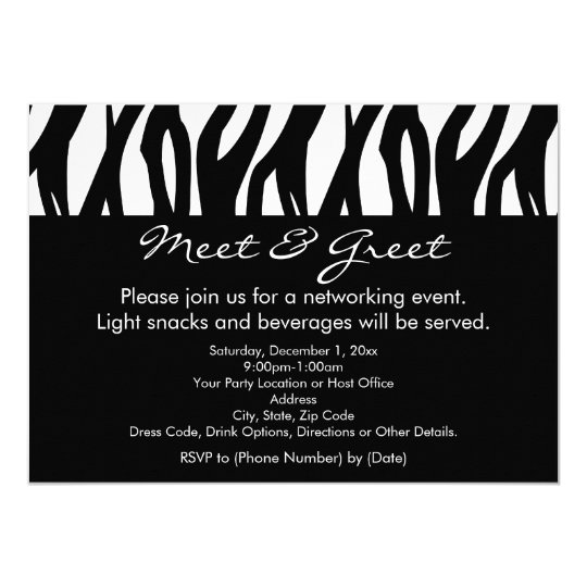 Meet And Greet Invitation Wording 4