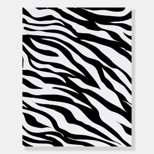 Black & White Zebra Pattern Foam Board