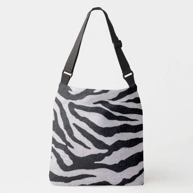 Black/White Zebra Print Tote (Front)