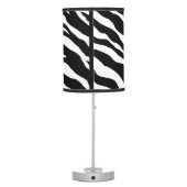 Black White Zebra Skin Custom Lamp (Back)