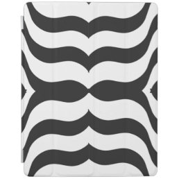 black + white zebra stripe pattern modern iPad smart cover