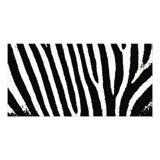 Black & White Zebra Stripes Card