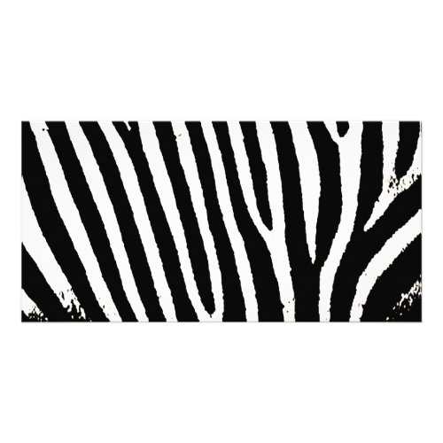 Black  White Zebra Stripes Card
