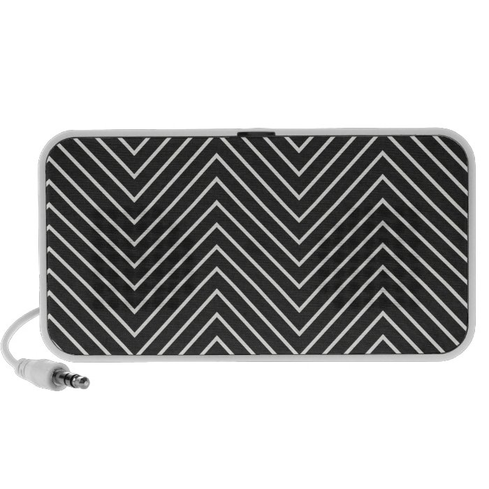 BLACK WHITE ZIGZAG ILLUSIONS ZIG ZAG OPTICAL DIGIT TRAVEL SPEAKERS