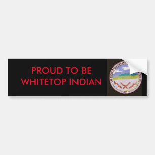 Black Whitetop Bumper Sticker
