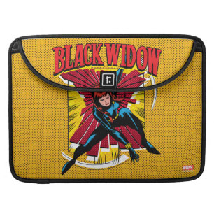 Black Widow Action Comic Graphic Sleeve For MacBooks